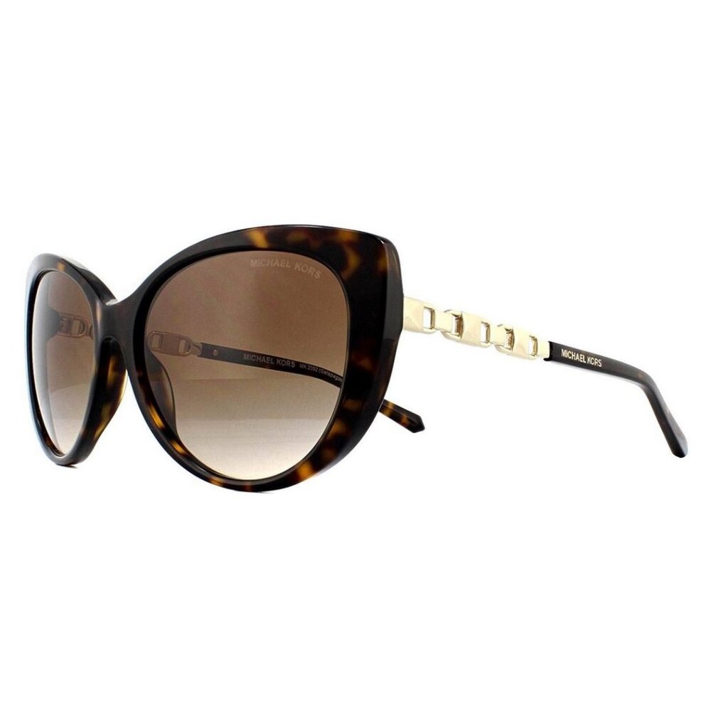 Michael Kors Cat Eye Dark Tortoise Brown Sunglasses MK2092-300613(56) MSRP212